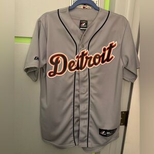 Majestic Detroit Tigers Kinsler Gray Baseball Jersey